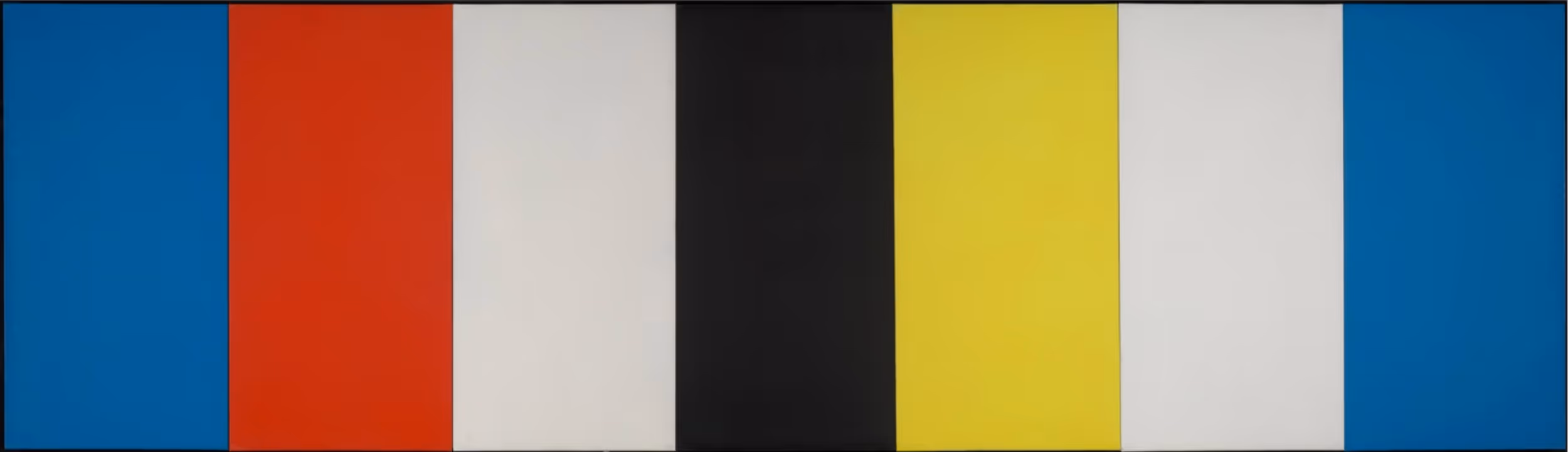ELLSWORTH KELLY, 1953. OIL ON CANVAS, 7 PANELS.