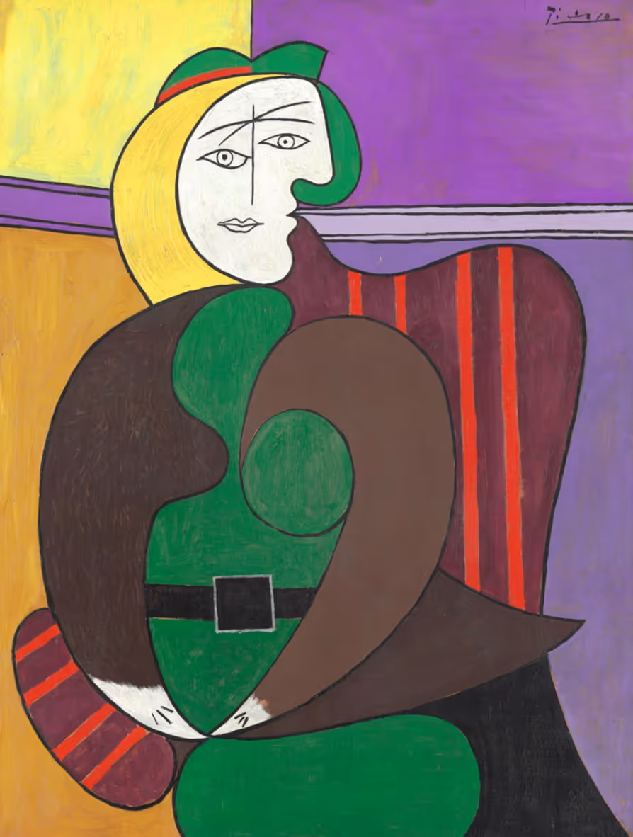 PABLO PICASSO, 1931. OIL AND RIPOLIN ON PANEL.
