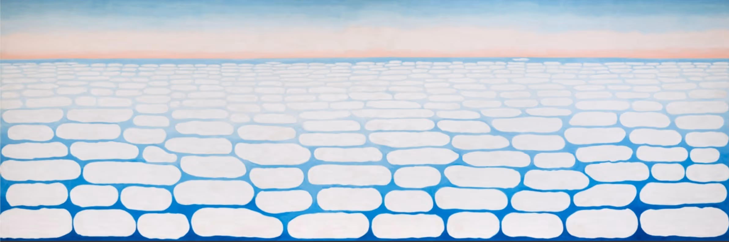 GEORGIA O’KEEFFE, 1965. OIL ON CANVAS.