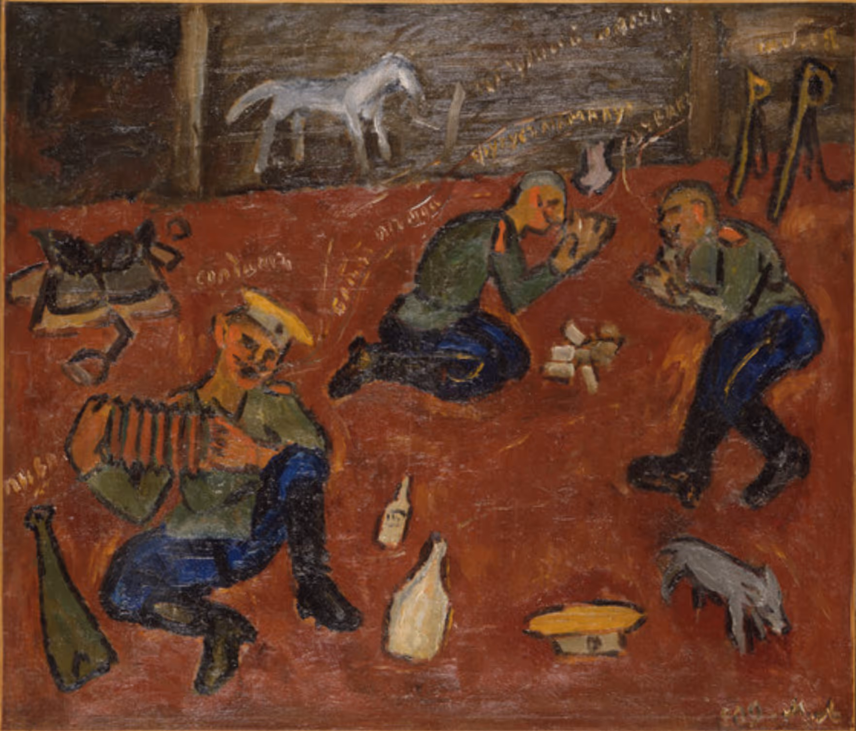 MIKHAIL LARIONOV, 1909. OIL ON CANVAS.