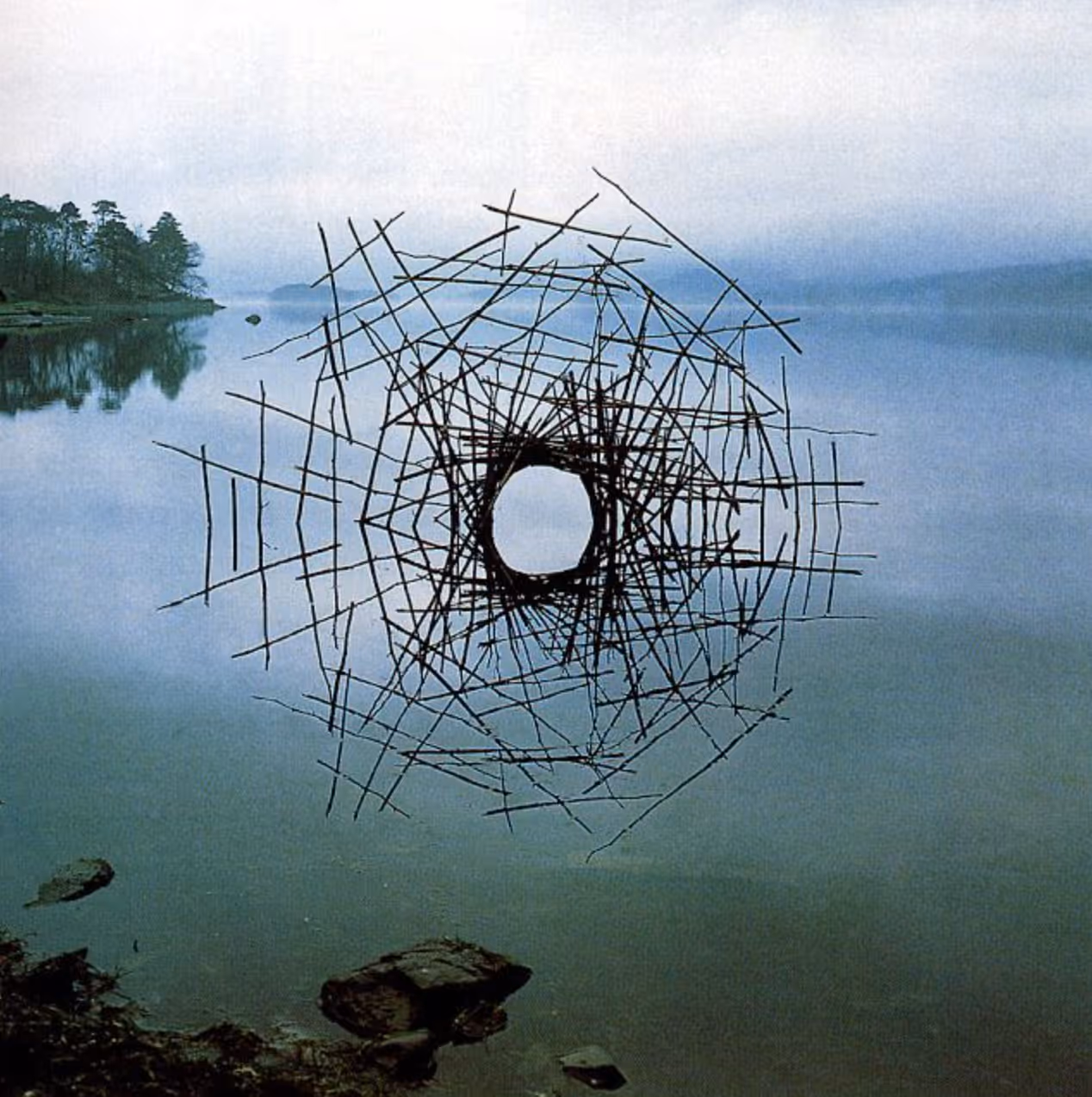 ANDY GOLDSWORTHY, 1986. FOUND STICKS.