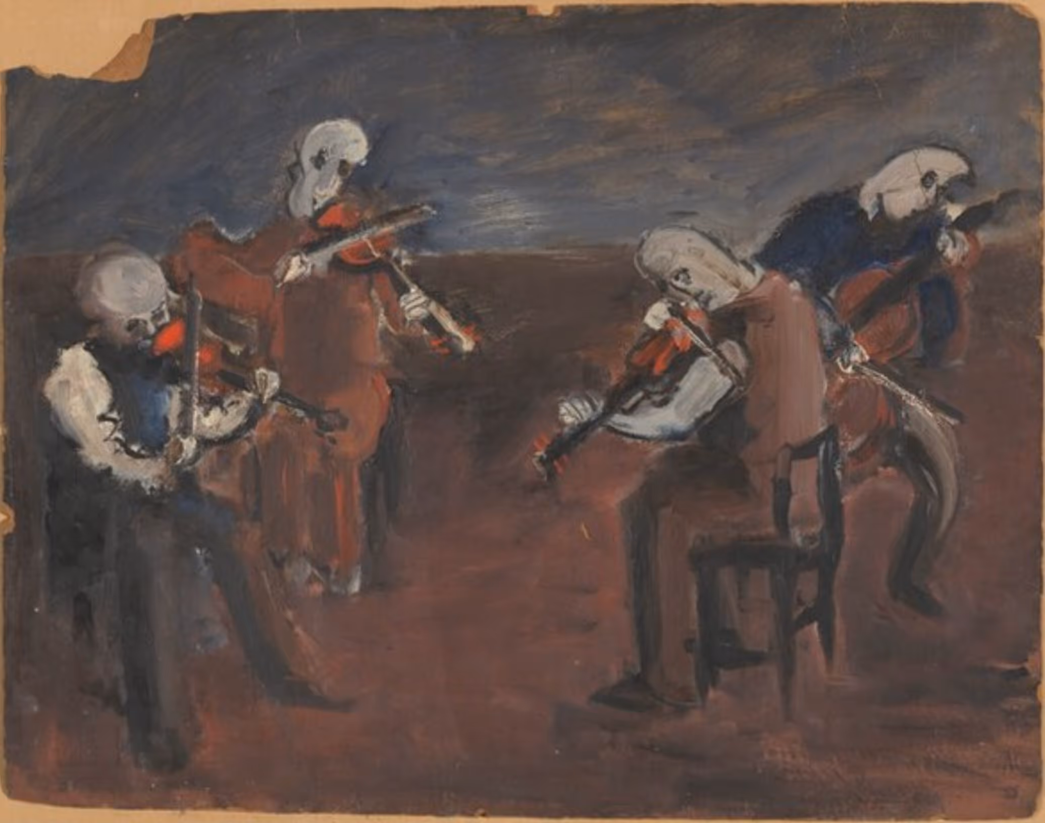 MARK ROTHKO, 1935. OIL ON HARDBOARD.