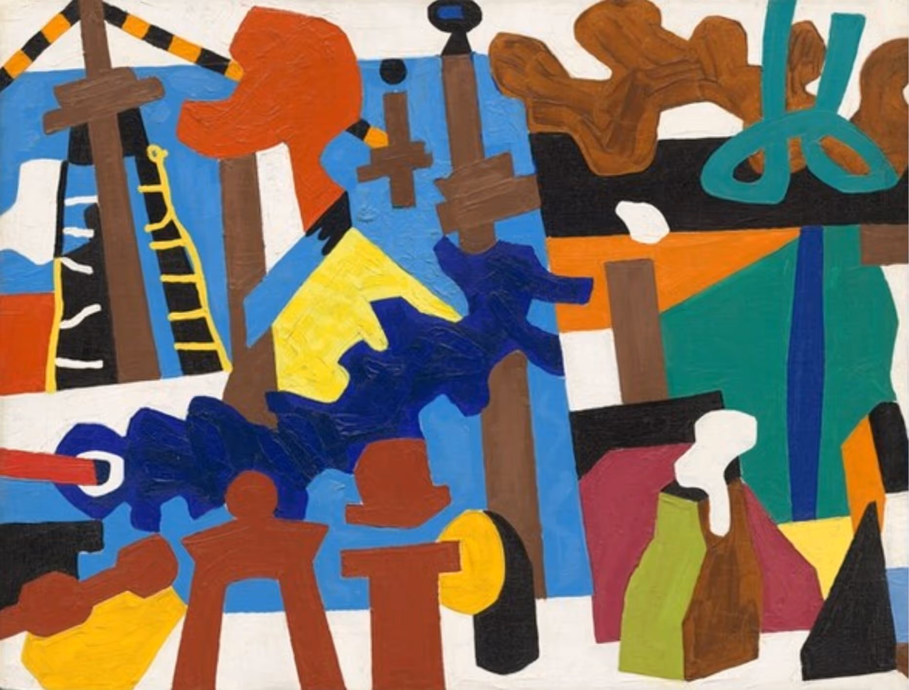 STUART DAVIS, 1938. OIL ON CANVAS.