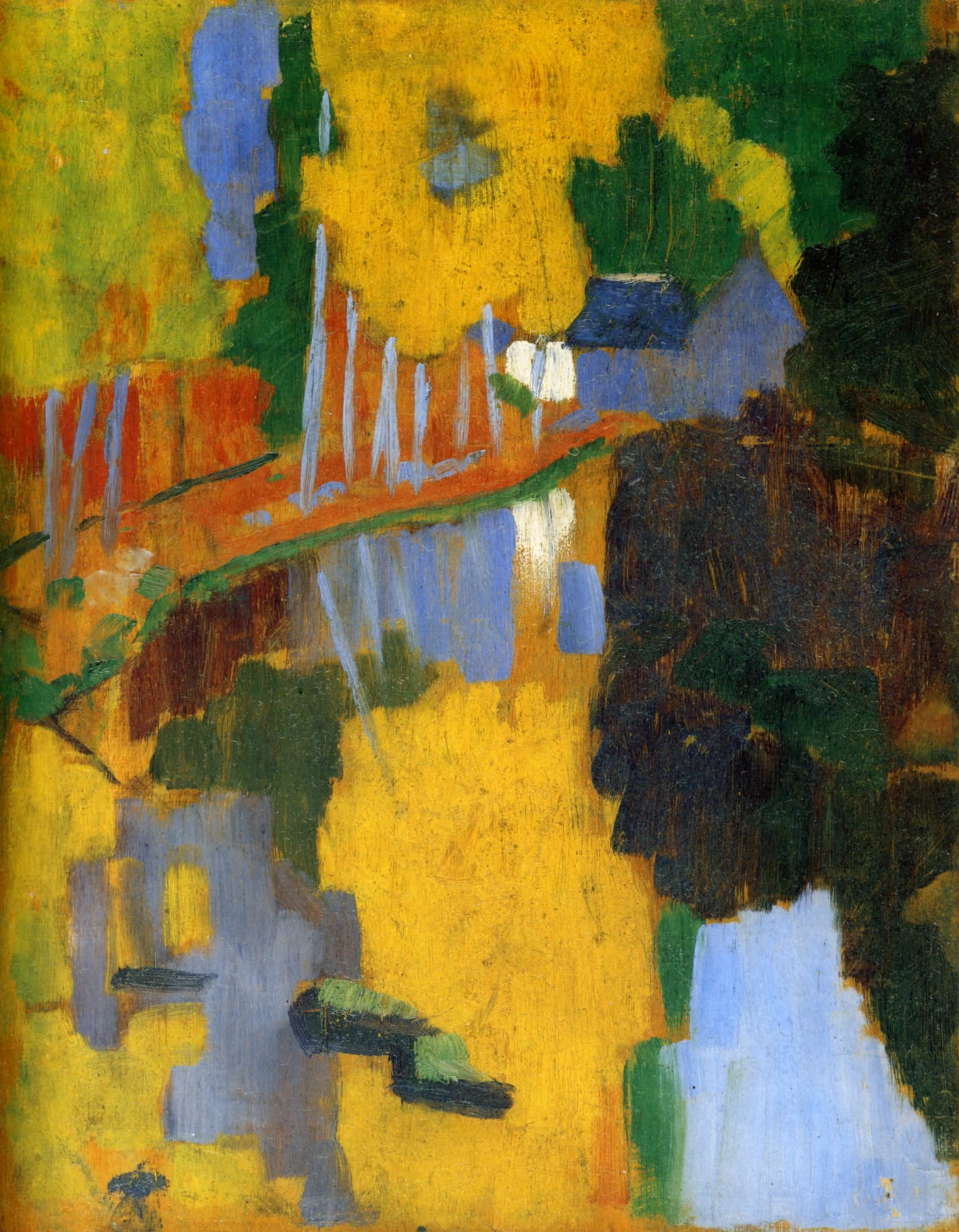 PAUL SÉRUSIER, 1888. OIL ON WOOD.