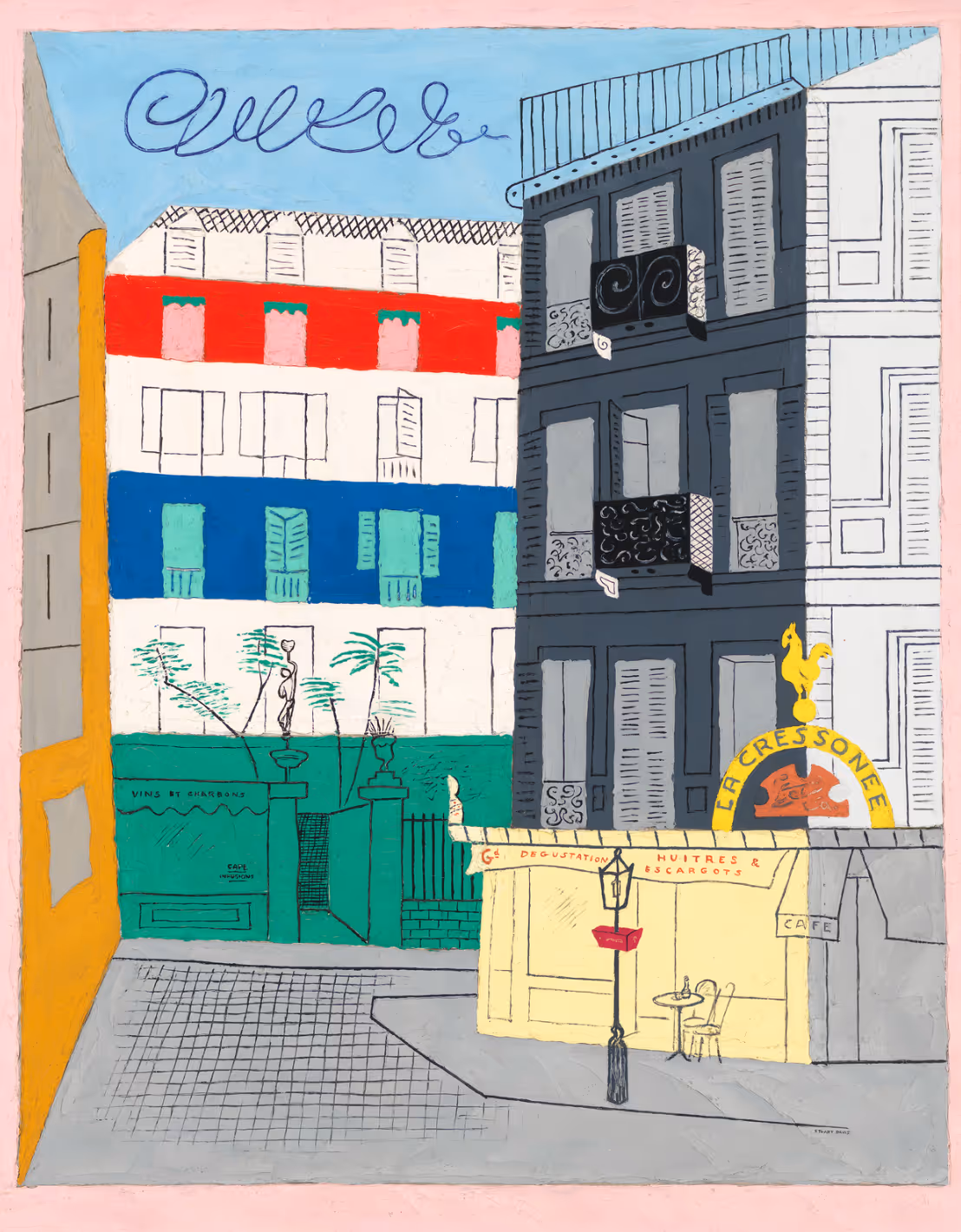STUART DAVIS, 1928. OIL ON CANVAS.