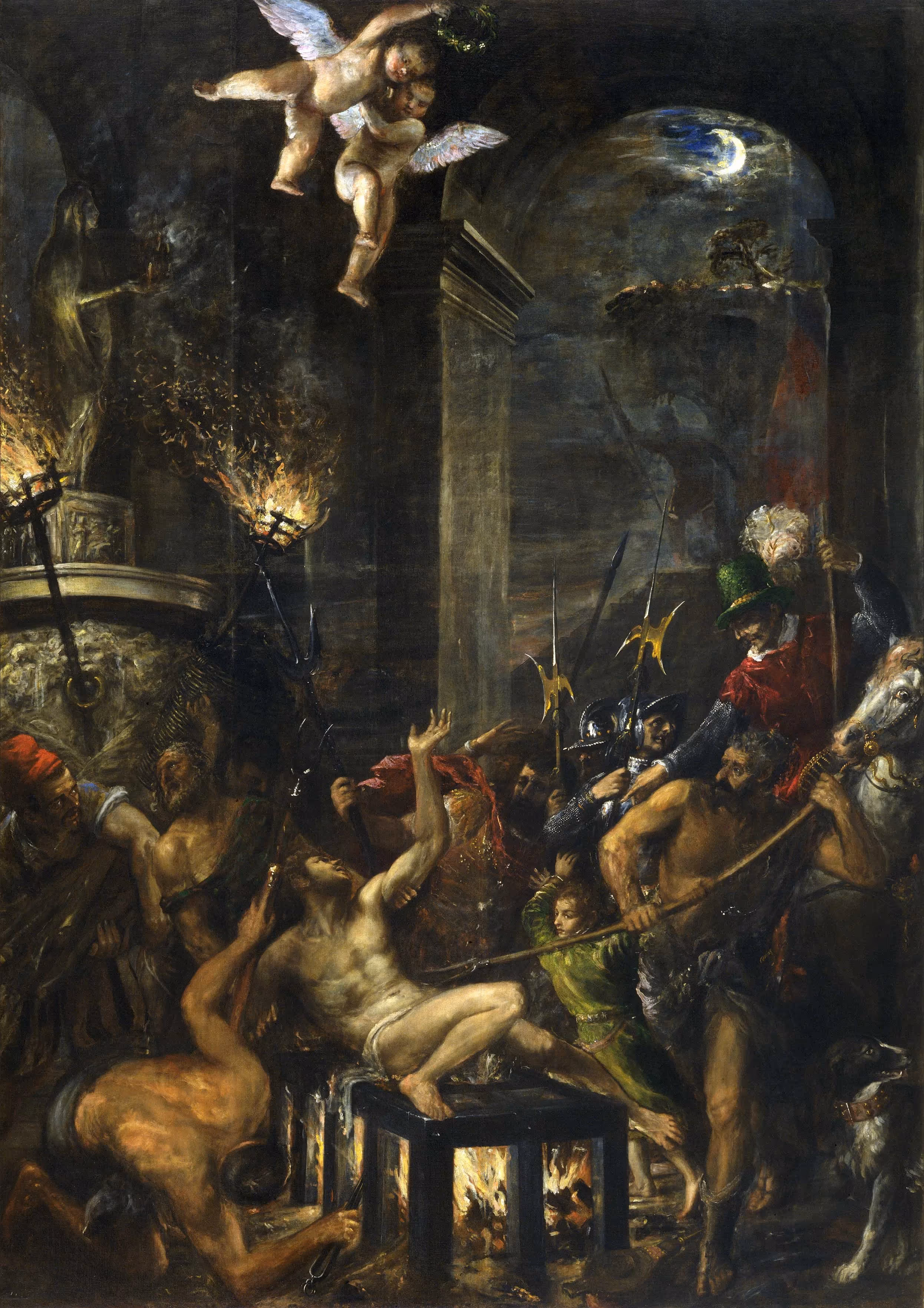 TITIAN, c.1567. OIL ON CANVAS.