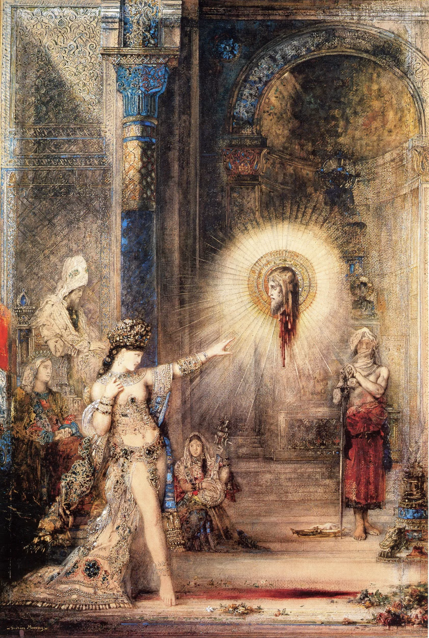 GUSTAVE MOREAU, 1876. WATERCOLOR.