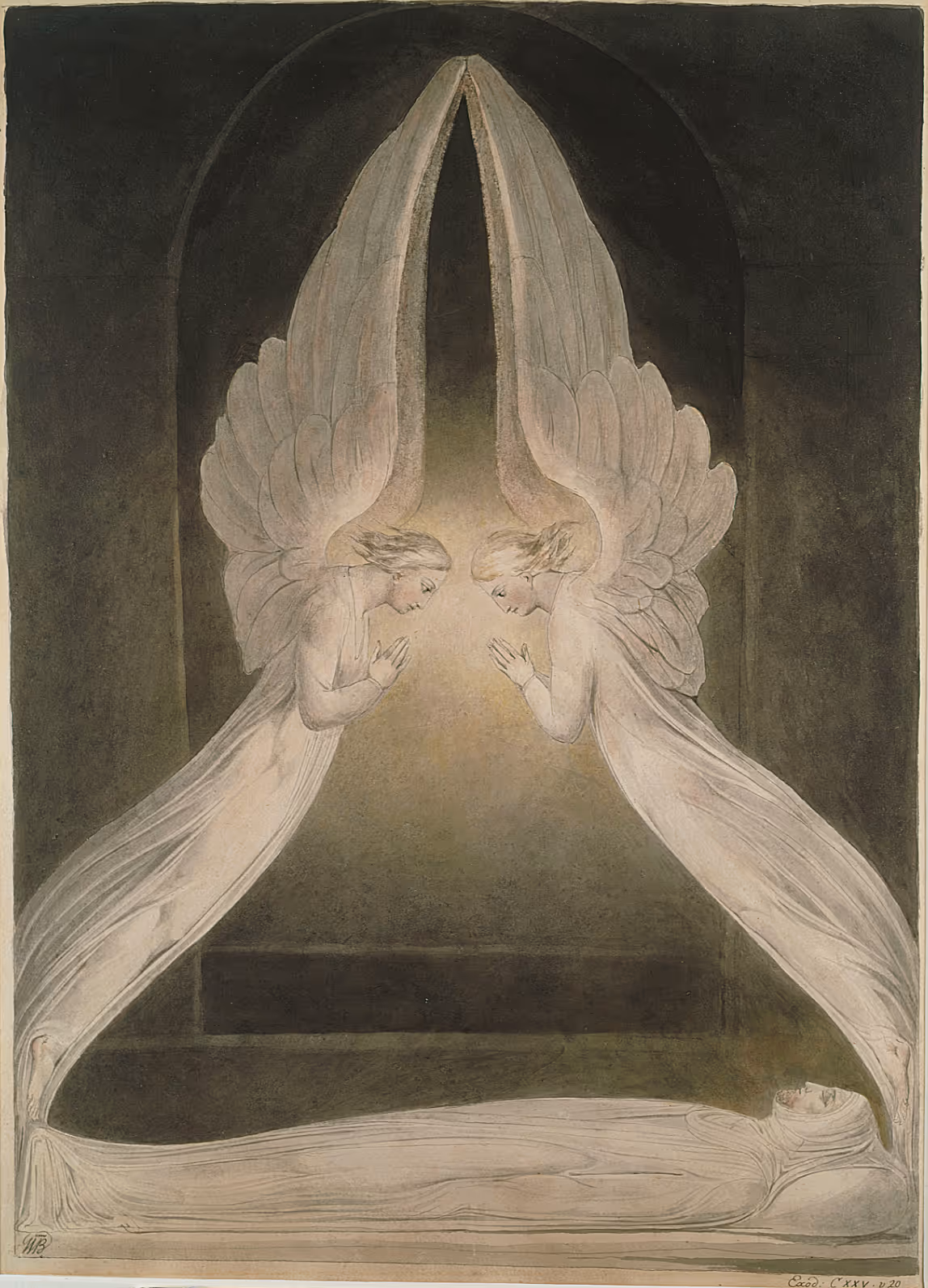 WILLIAM BLAKE, 1805. WATERCOLOR ON PAPER.