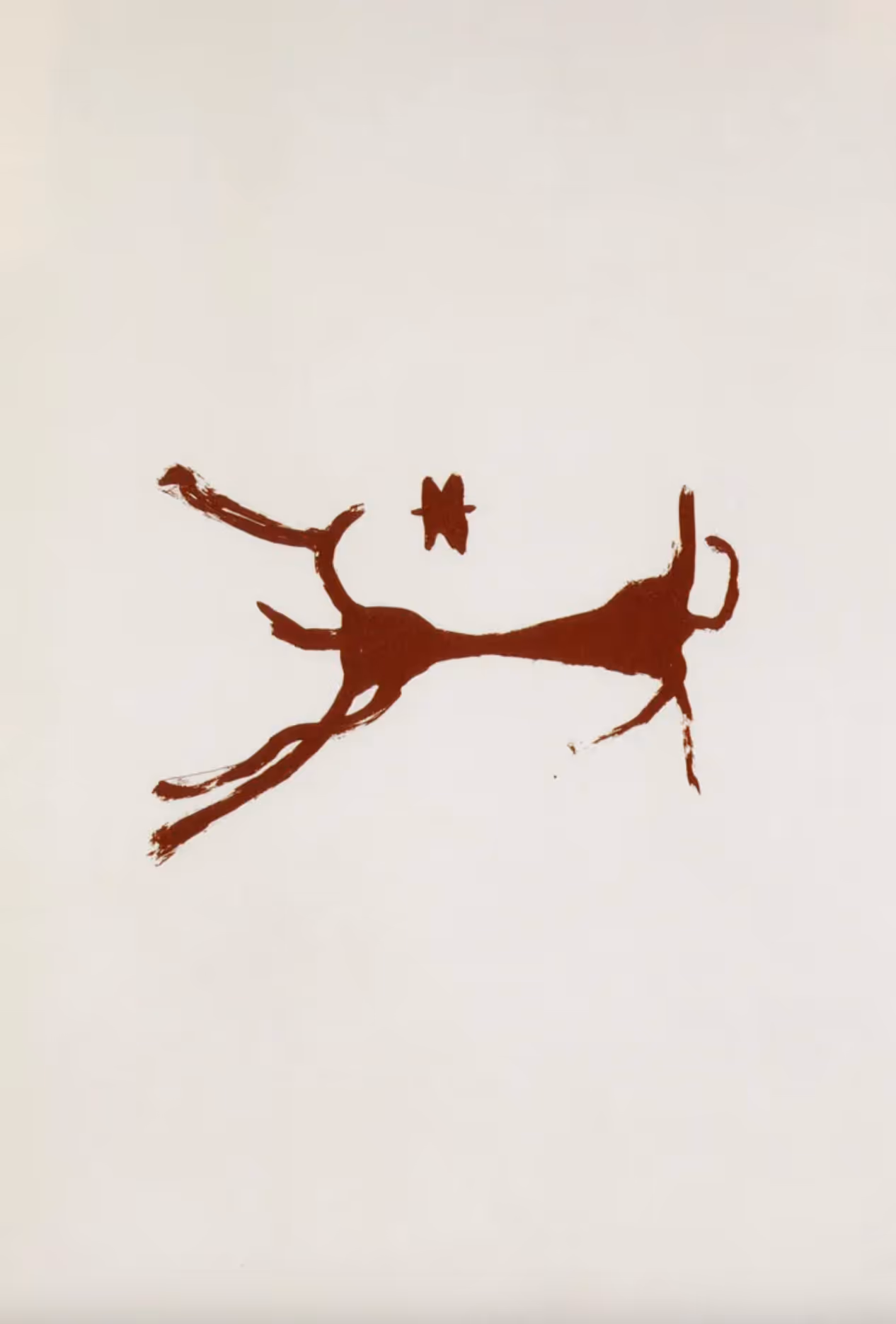 JOSEPH BEUYS, 1984. SILKSCREEN ON CARDSTOCK.