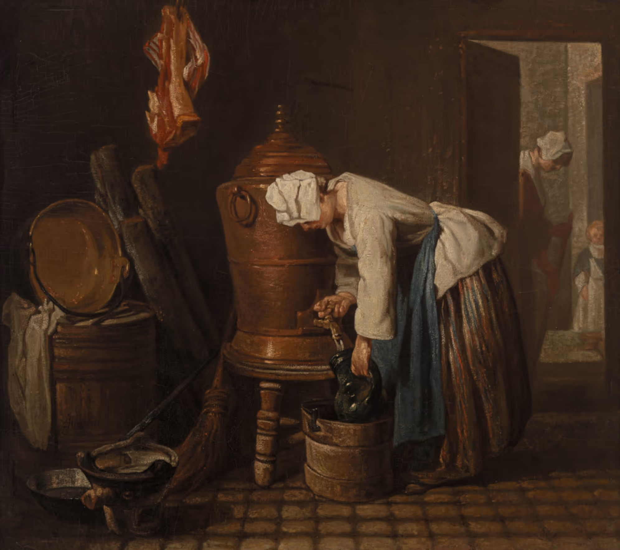 JEAN-SIMÉON CHARDIN, c.1736. OIL ON WOOD PANEL.