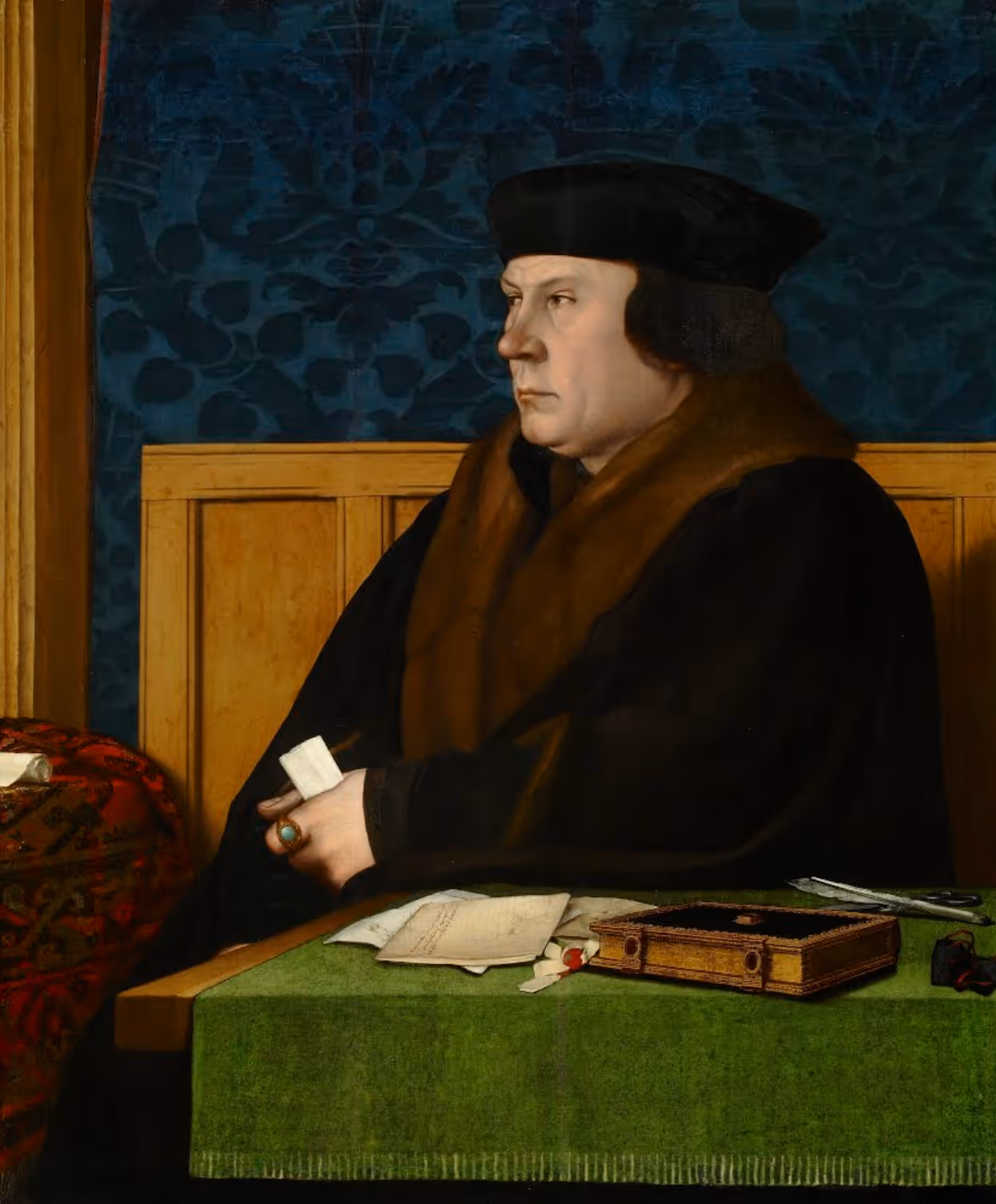 HANS HOLBEIN THE YOUNGER, c.1532. OIL ON PANEL.