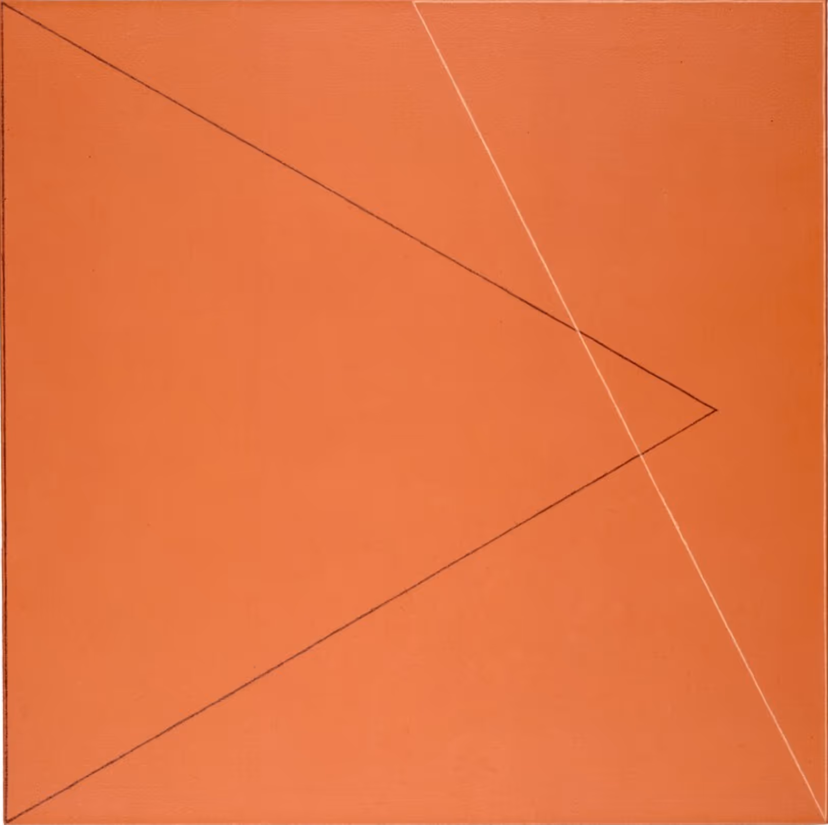 ROBERT MANGOLD, 1975. ACRYLIC AND COLORED PENCIL ON CANVAS.