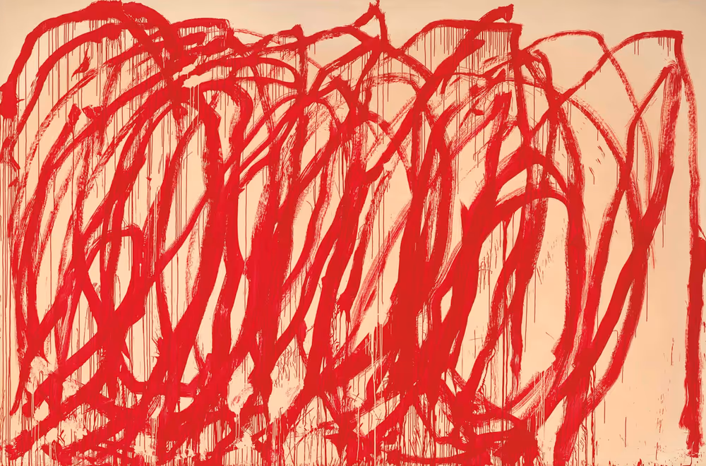 CY TWOMBLY, 2008. ACRYLIC PAINT ON CANVAS