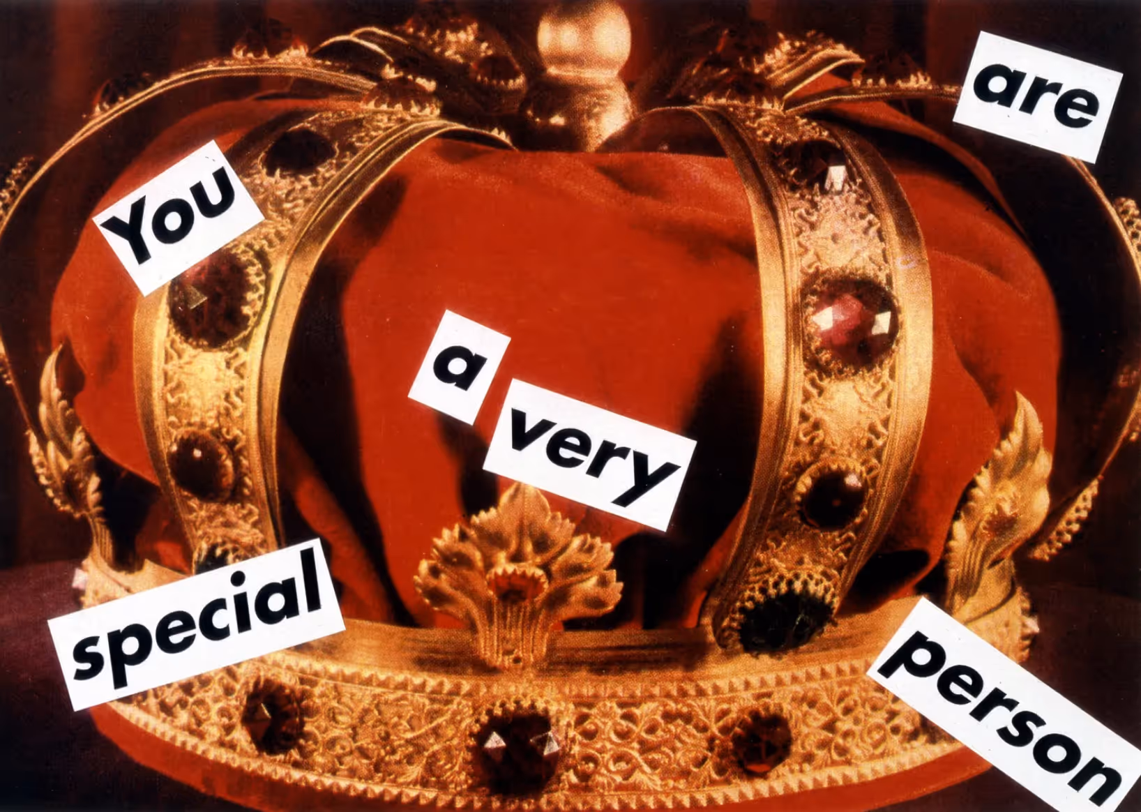 BARBARA KRUGER, 1995. PHOTOGRAPHIC SILKSCREEN ON VINYL.