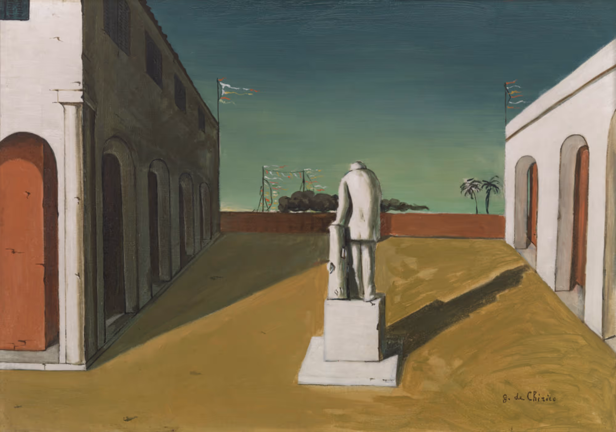 GIORGIO DE CHIRICO, 1913. OIL ON CANVAS.