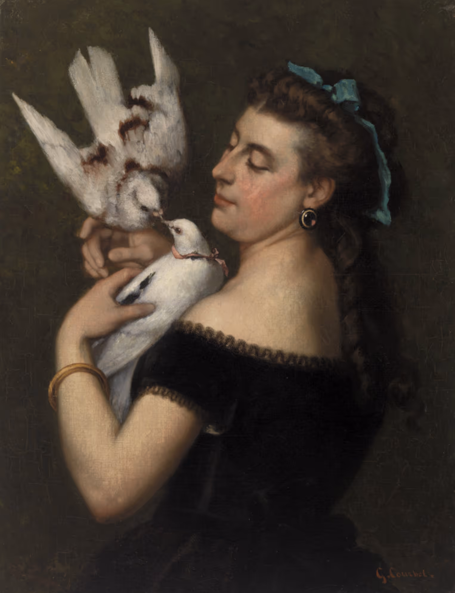 GUSTAVE COURBET, c.1865. OIL ON CANVAS.