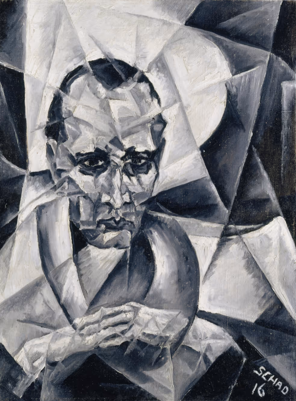 CHRISTIAN SCHAD, 1916. OIL ON CANVAS.