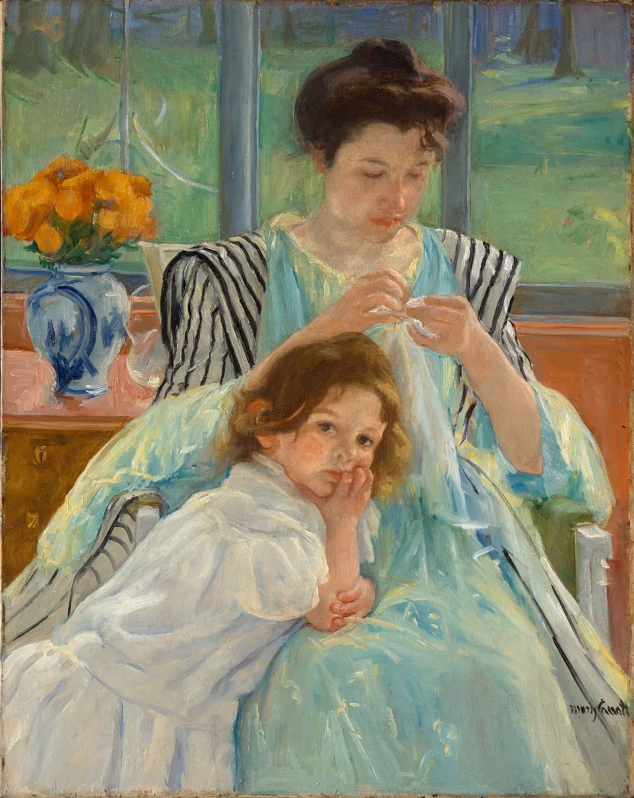 MARY CASSATT, 1900. OIL ON CANVAS.