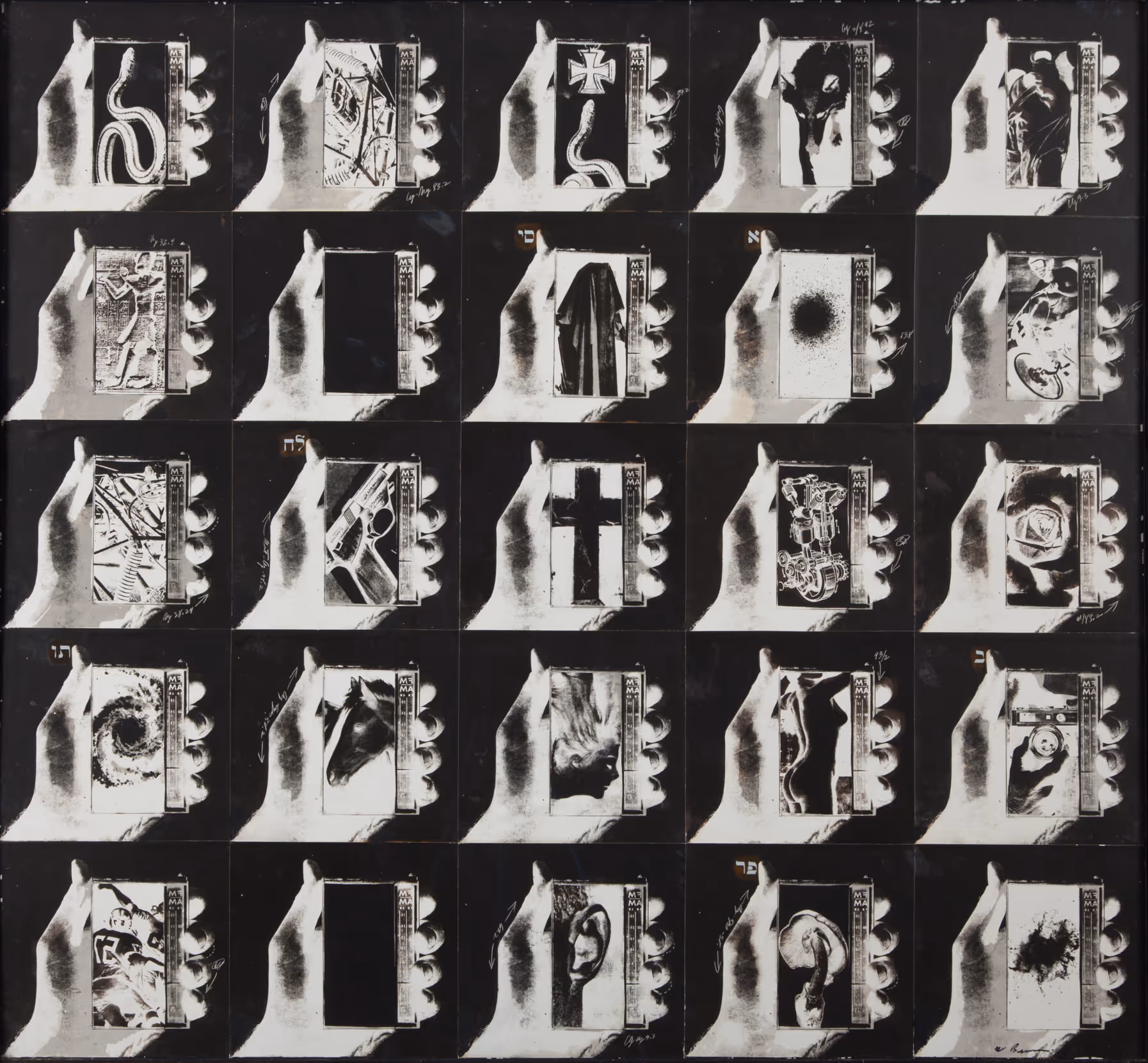 WALLACE BERMAN, 1965, VERIFAX COLLAGE