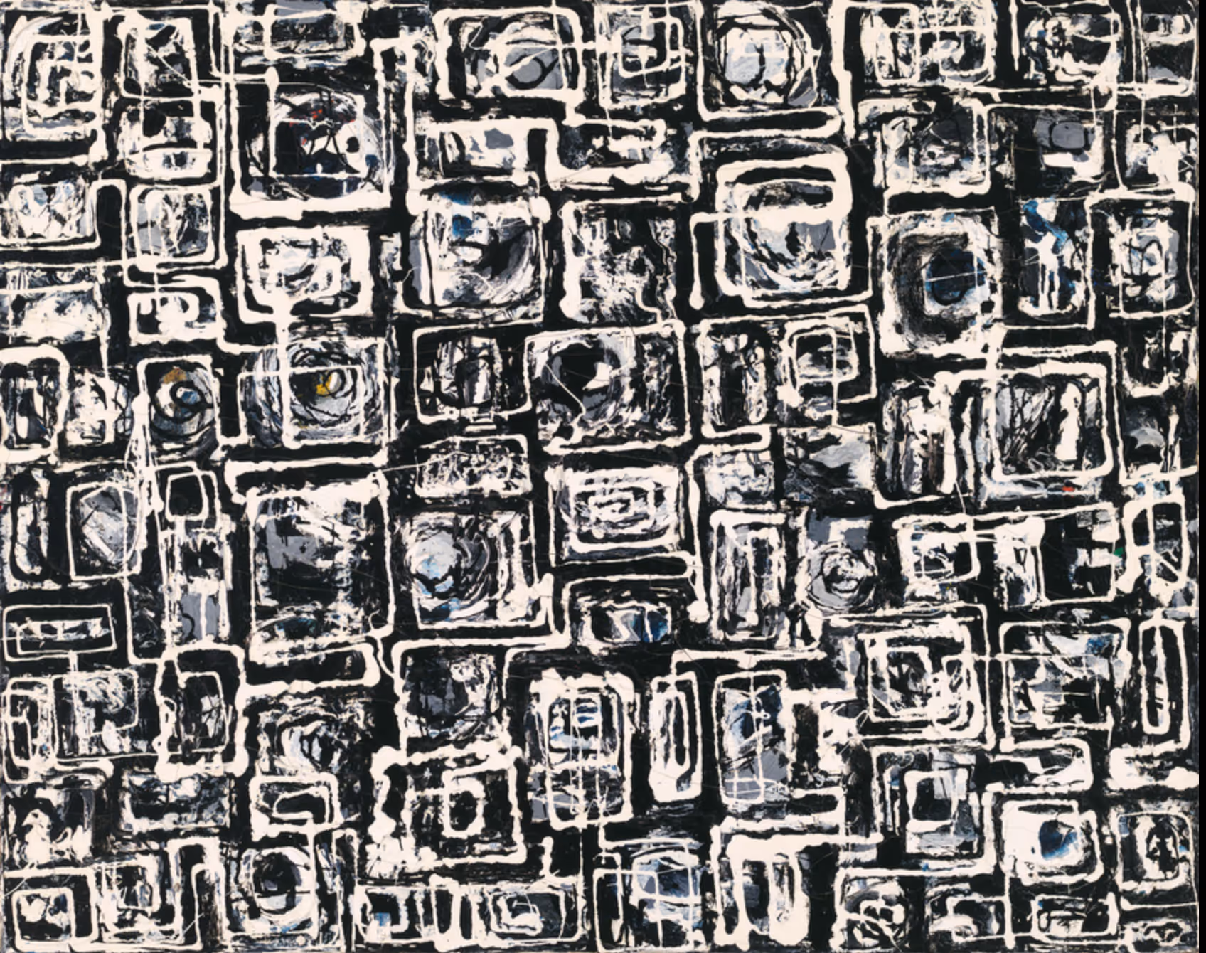 LEE KRASNER, 1948. ENAMEL AND OIL ON CANVAS.