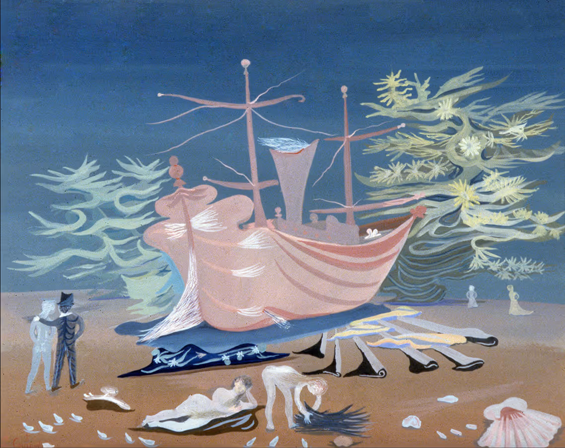 LUCIEN COUTAUD, c1962. GOUACHE ON PAPER.