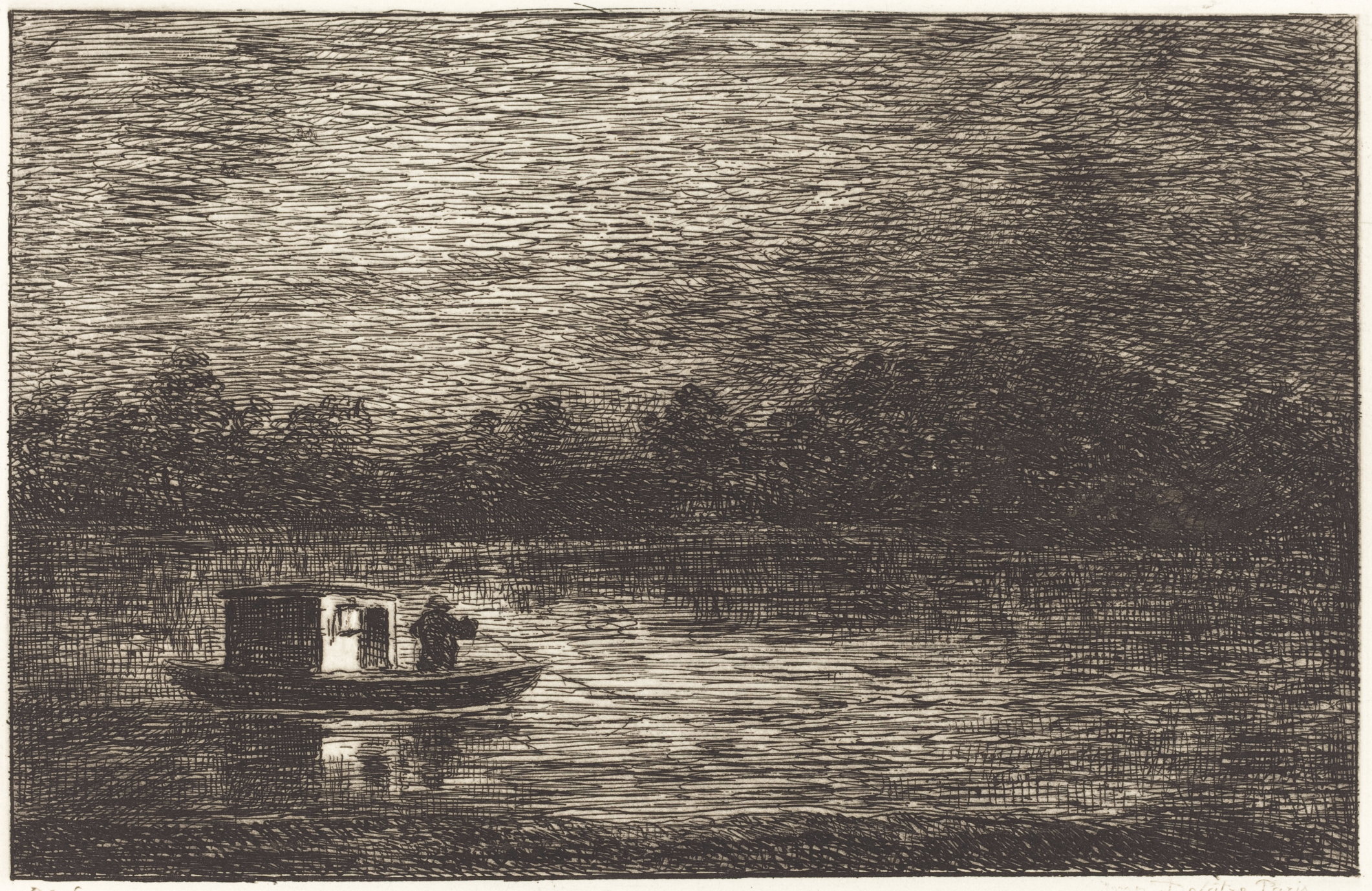 Charles-François Daubigny, Night Journey. 1862