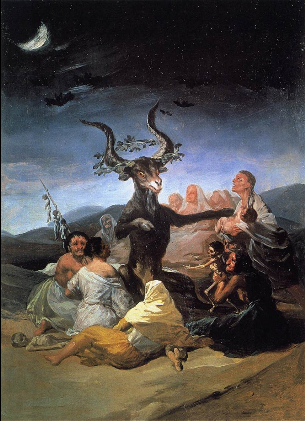Witches Sabbath, Goya. 1798. Depiction of a renaissance witch cult