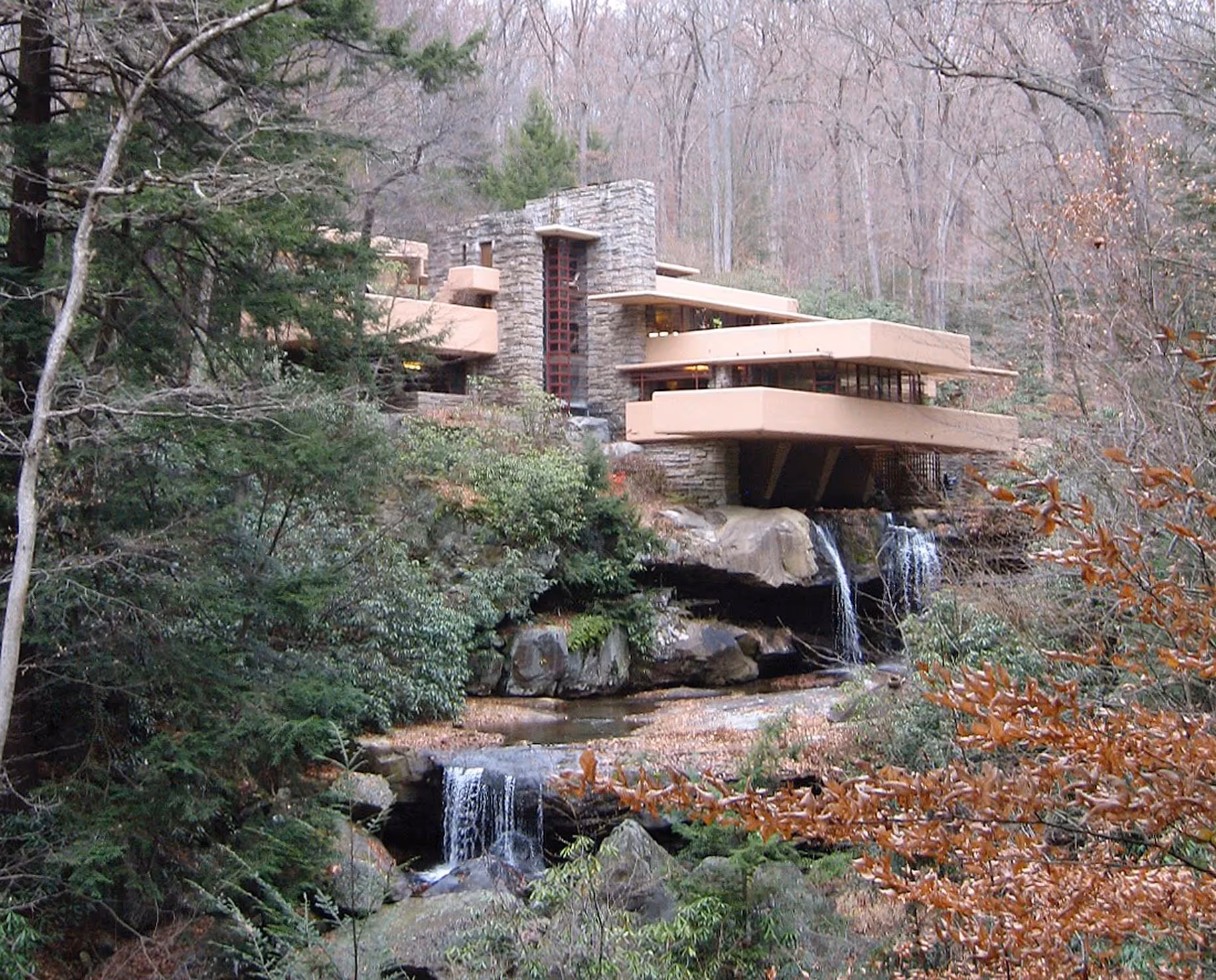 Fallingwater, 1938. Frank Lloyd Wright. Image by Peter Newman