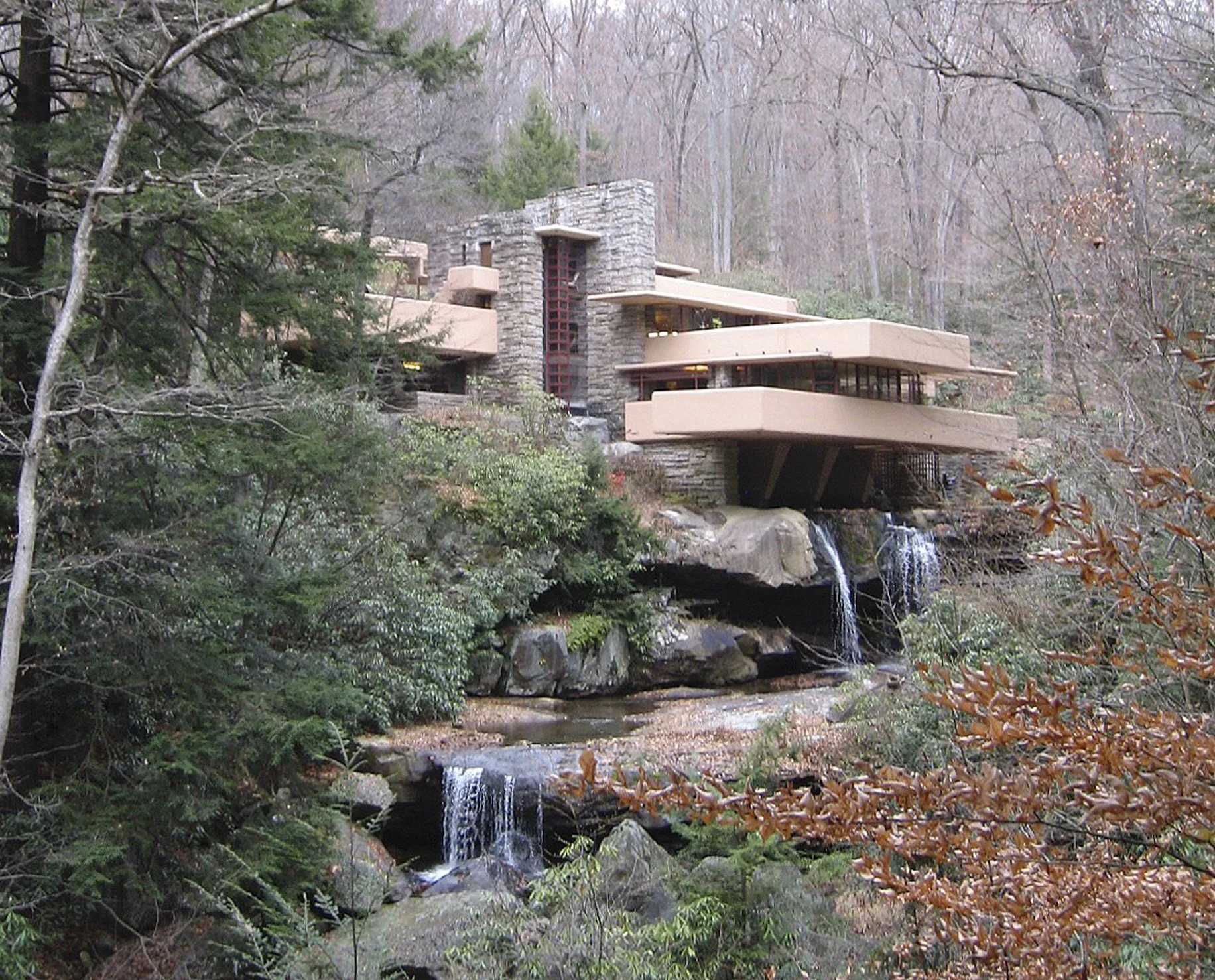 Fallingwater, 1938. Frank Lloyd Wright. Image by Peter Newman