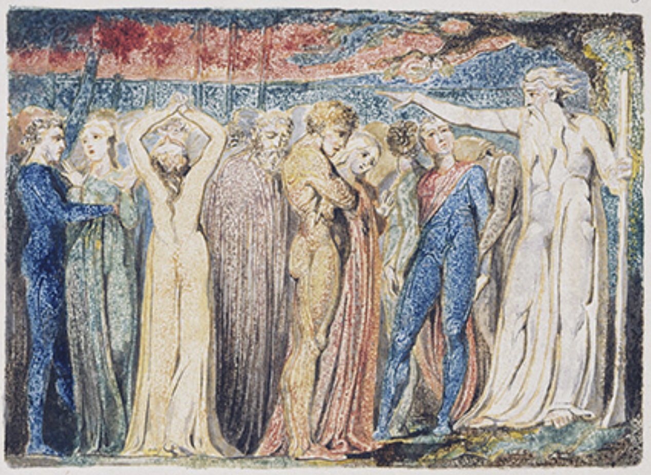 Joseph of Arimathea Preaching to the Inhabitants of Britain, c.1796. William Blake