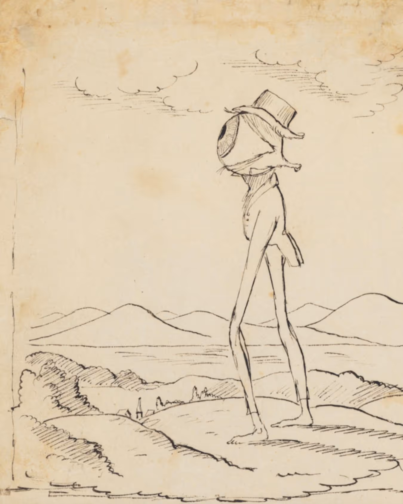 Illustration to Emerson’s Nature (c.1838). Christopher Pearse Cranch
