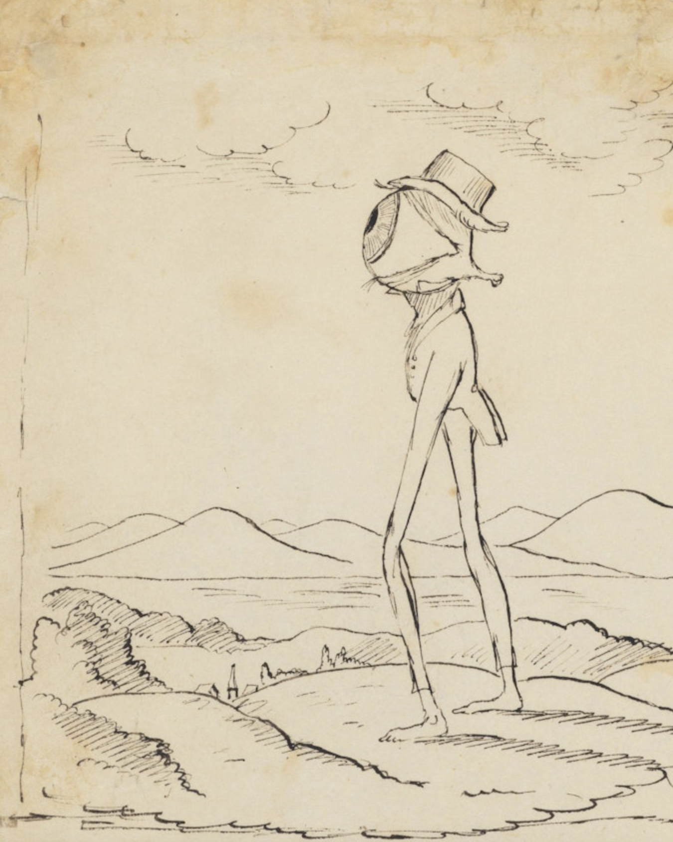 Illustration to Emerson’s Nature (c.1838). Christopher Pearse Cranch