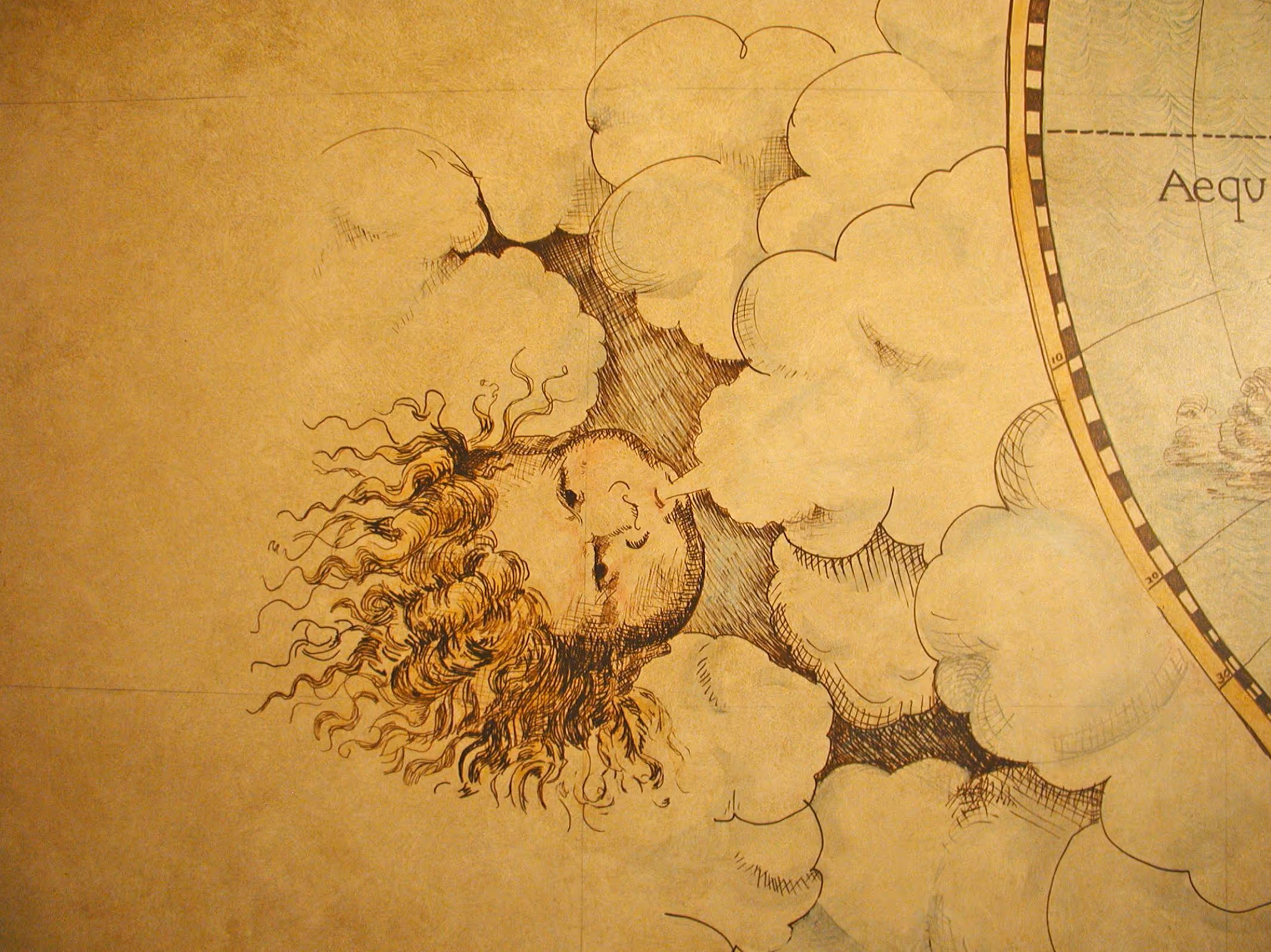 Detail of a Wind Cherub, c.1650