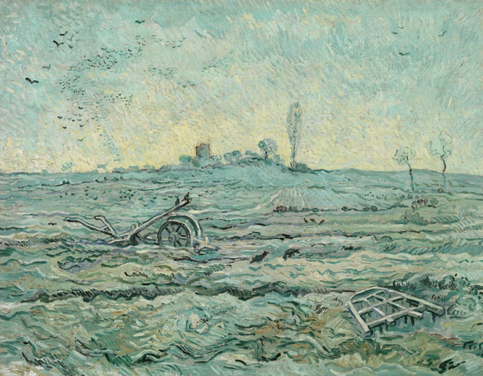 Vincent van Gogh, Snow-Covered Field with a Harrow. Fig 4