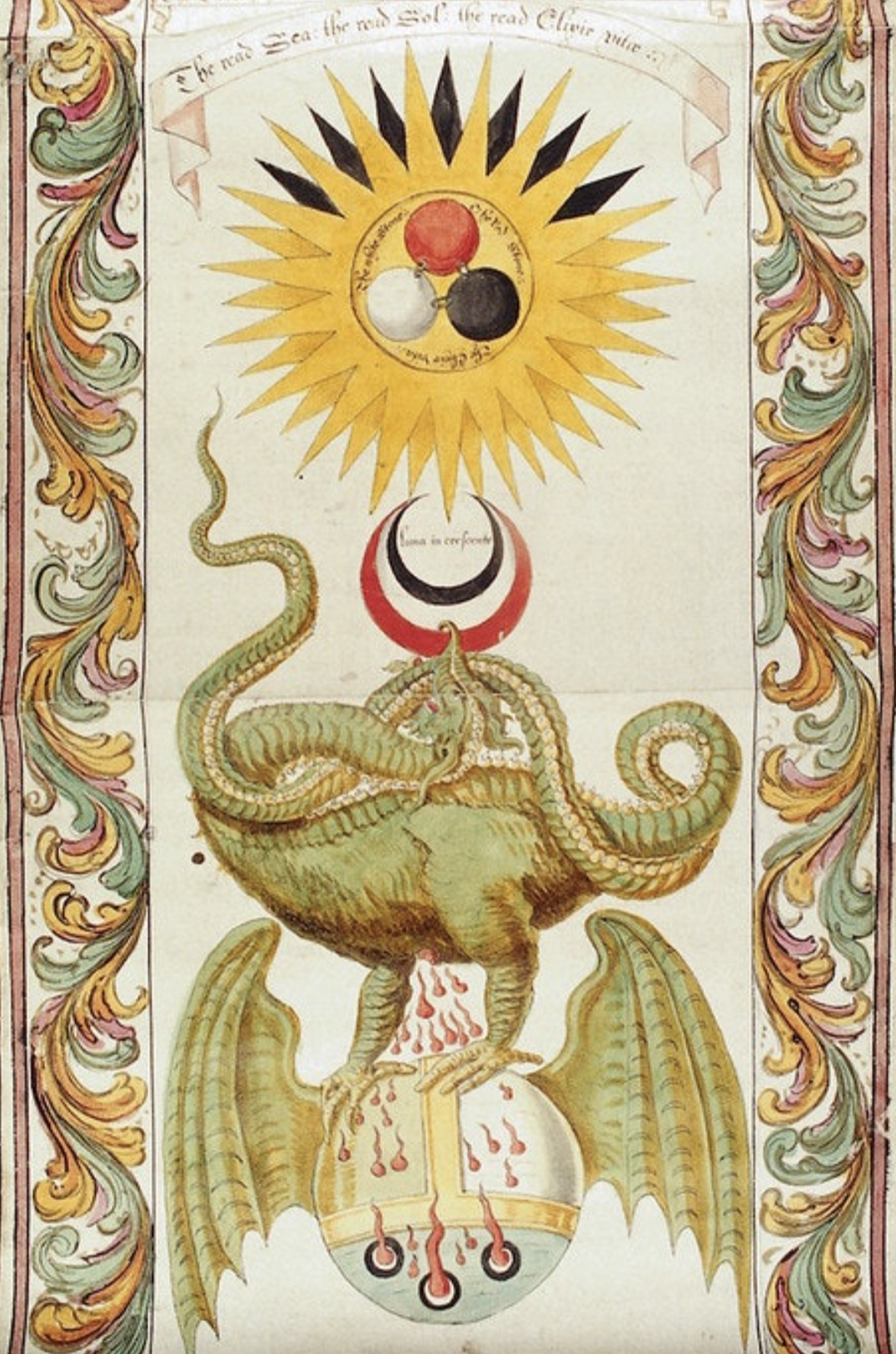 Section from the Ripley Scroll, c.1550