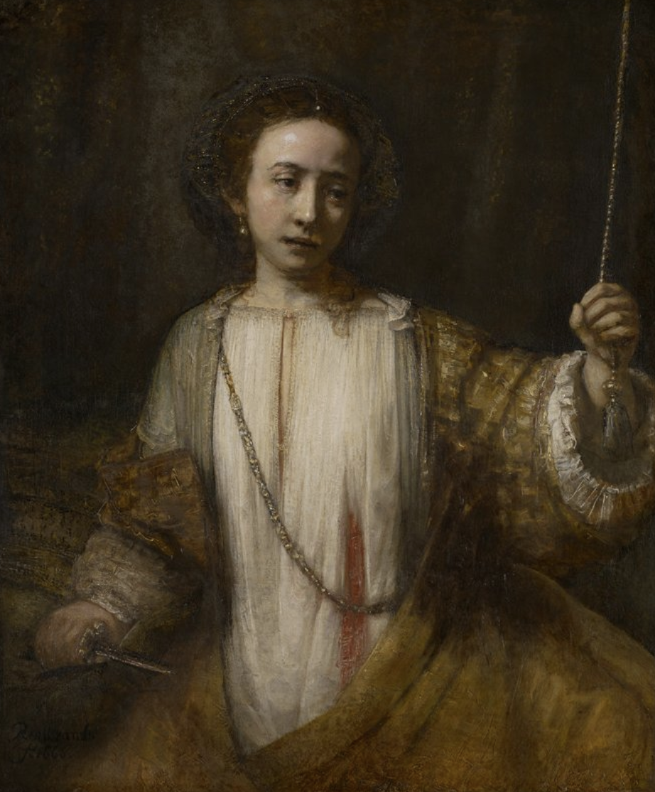 Lucretia, Rembrandt van Rijn. 1666