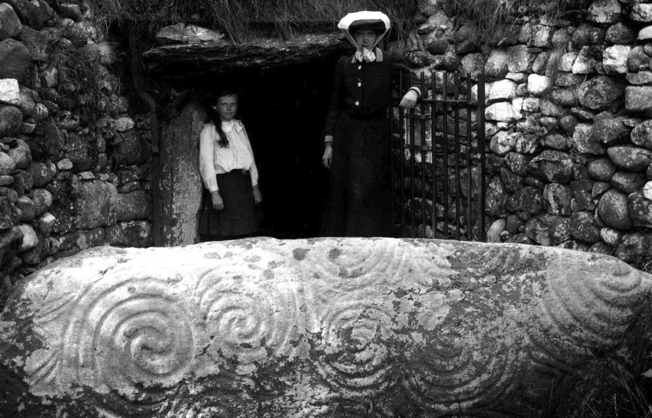 The caretaker at Newgrange, 1910