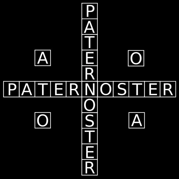 Sator Square with A O in chi format
