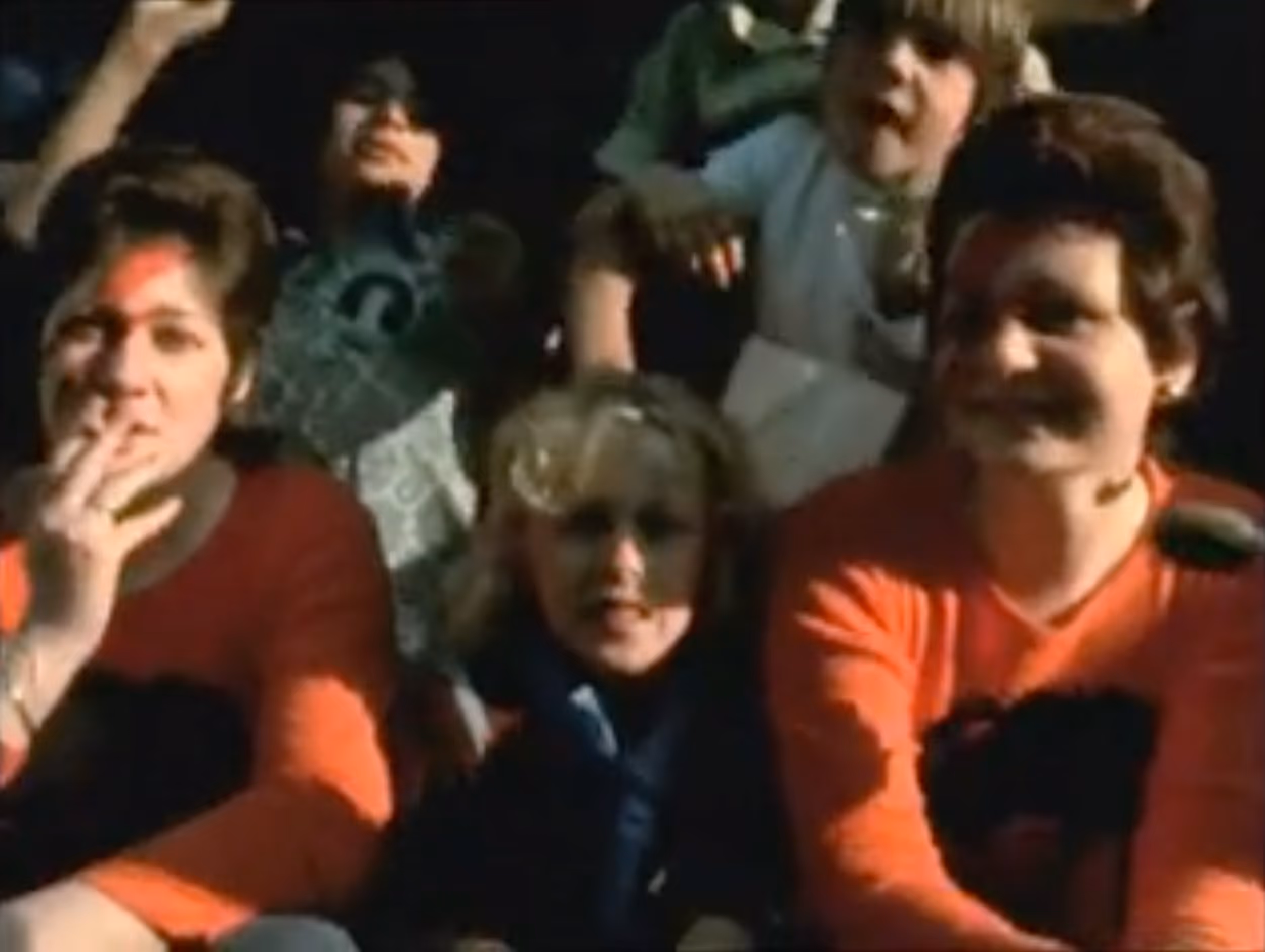 Fans waiting outside the concert in D.A. Pennebacker’s ‘Ziggy Stardust and the Spiders from Mars’, 1979