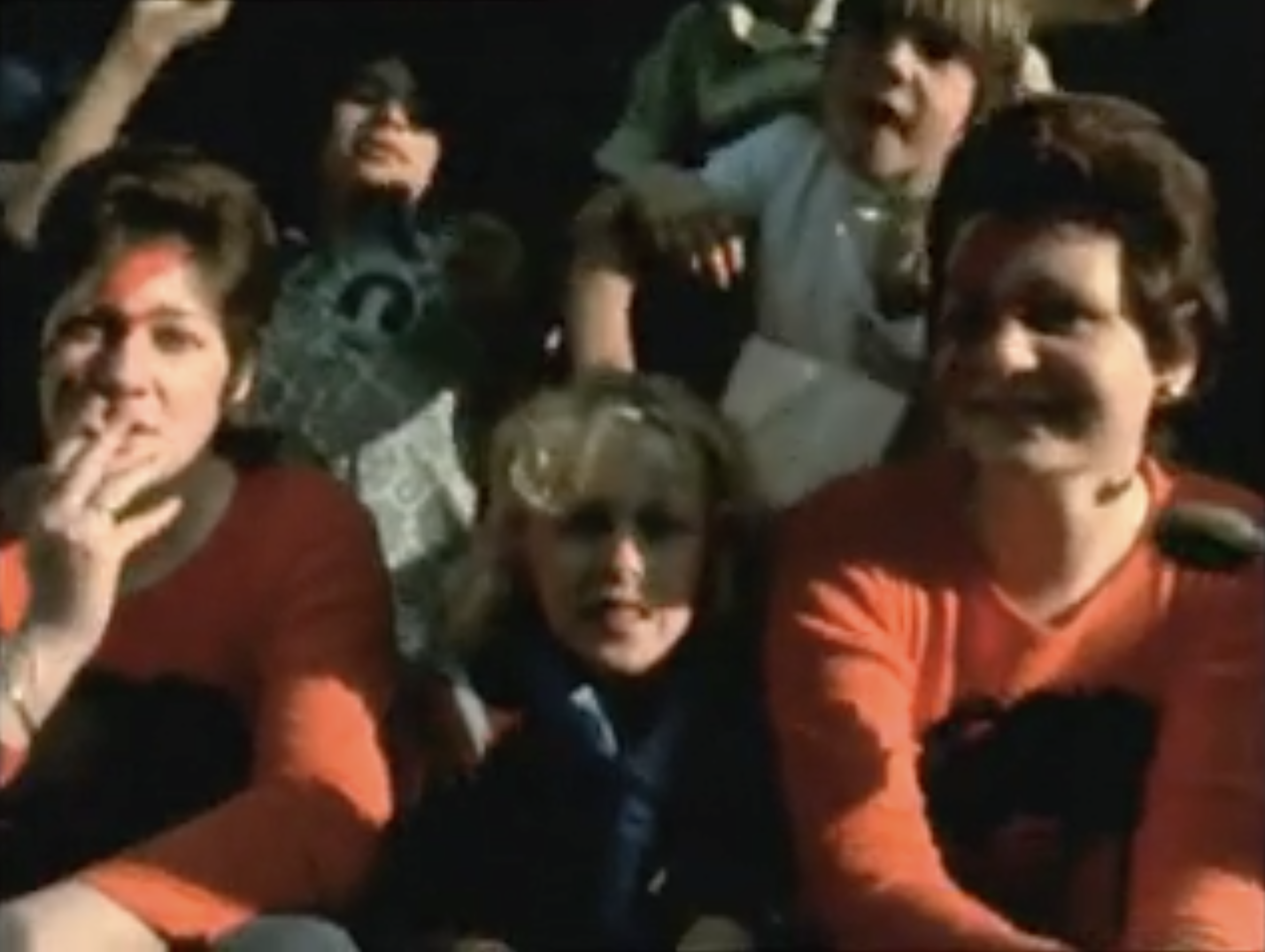 Fans waiting outside the concert in D.A. Pennebacker’s ‘Ziggy Stardust and the Spiders from Mars’, 1979