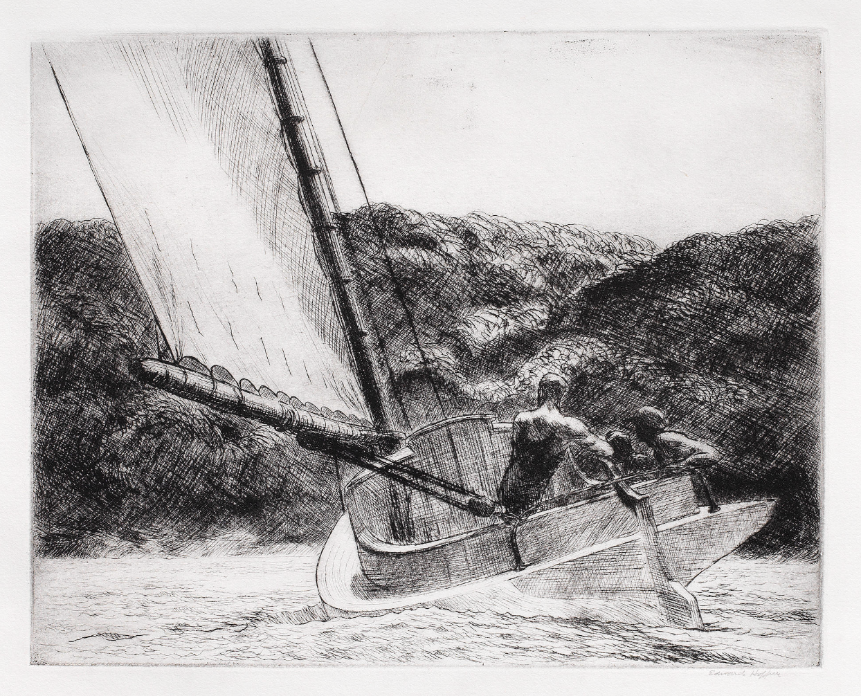 The Cat Boat, Edward Hopper. 1922