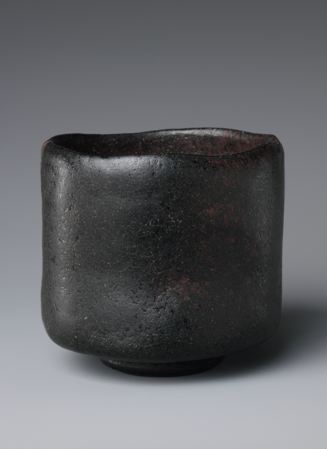 Black Raku Tea Bowl, Early 17th Century Japan
