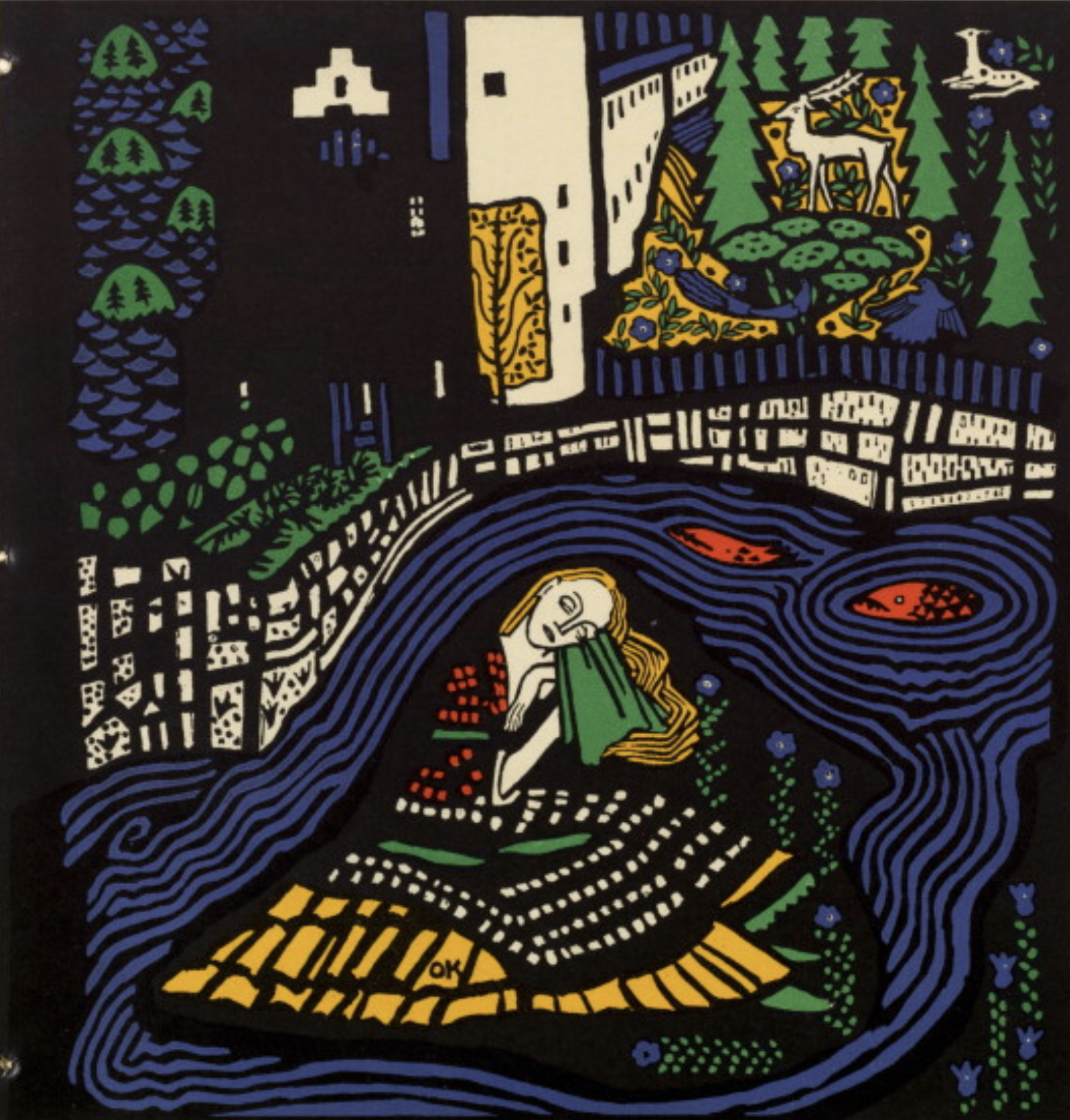 Illustration from “The Dreaming Boys”. Oskar Kokoschka, 1908. Photolithograph