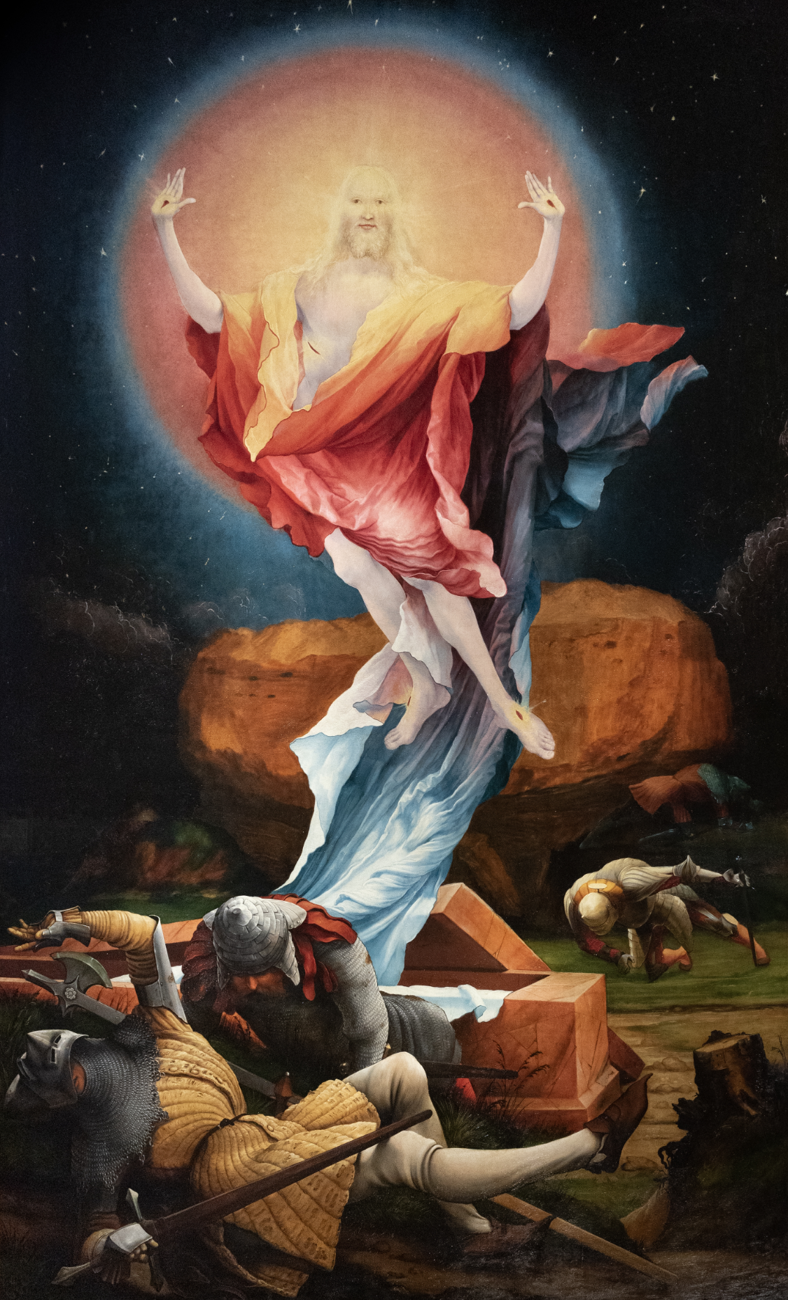 MATHIAS GRÜNEWALD, c.1515. OIL ON PANEL.