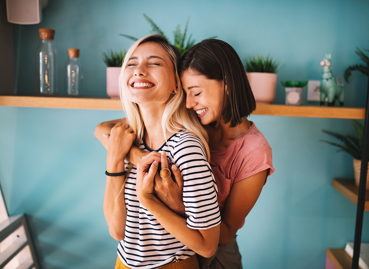 Kissing encourages togetherness