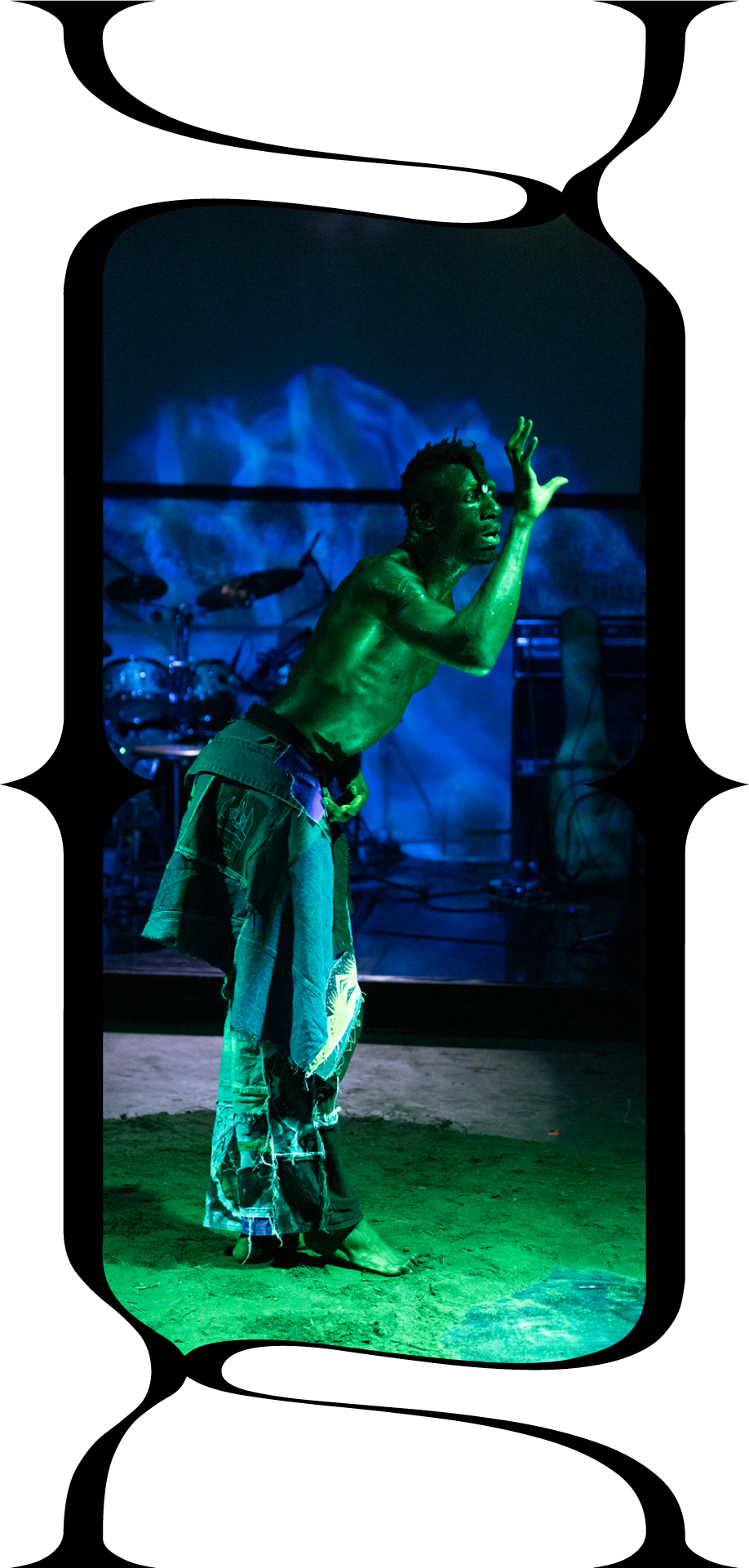 Performance artist Exoce at AlterNative, 90mil