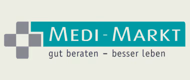 Medi-Markt logo mit dem Slogan gut beraten – besser leben.