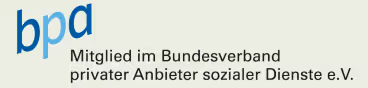 Logo der bpa mitglied im bundesverband privater anbieter sozialer dienste e.v.