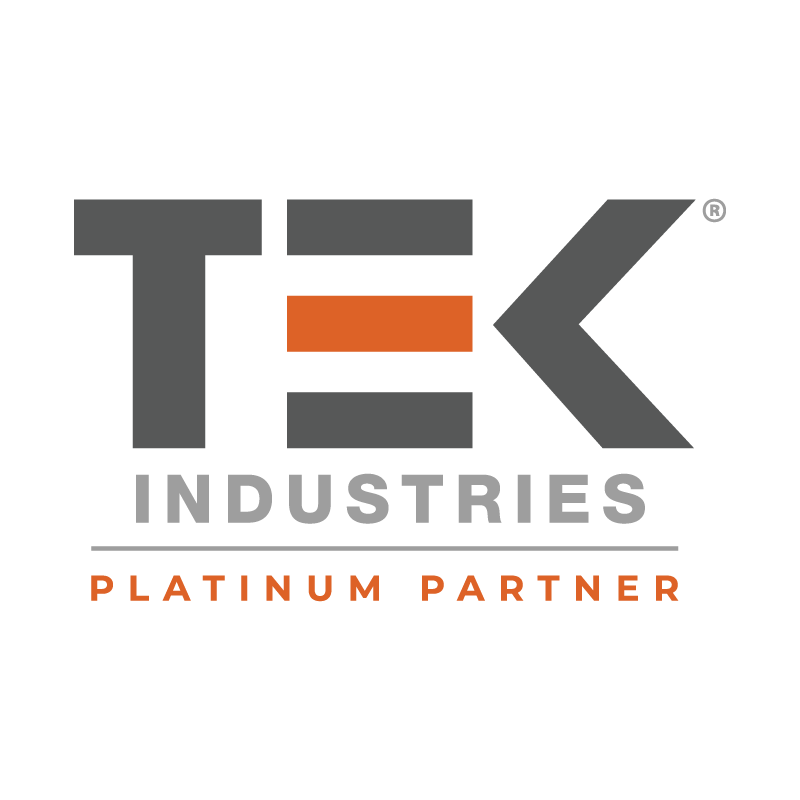 TEK Industries logo with the text Platinum Partner beneath it.