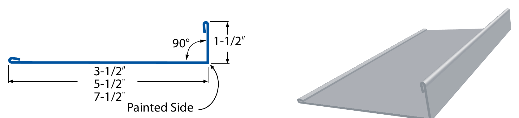 Post Trim profile diagram and 3D render